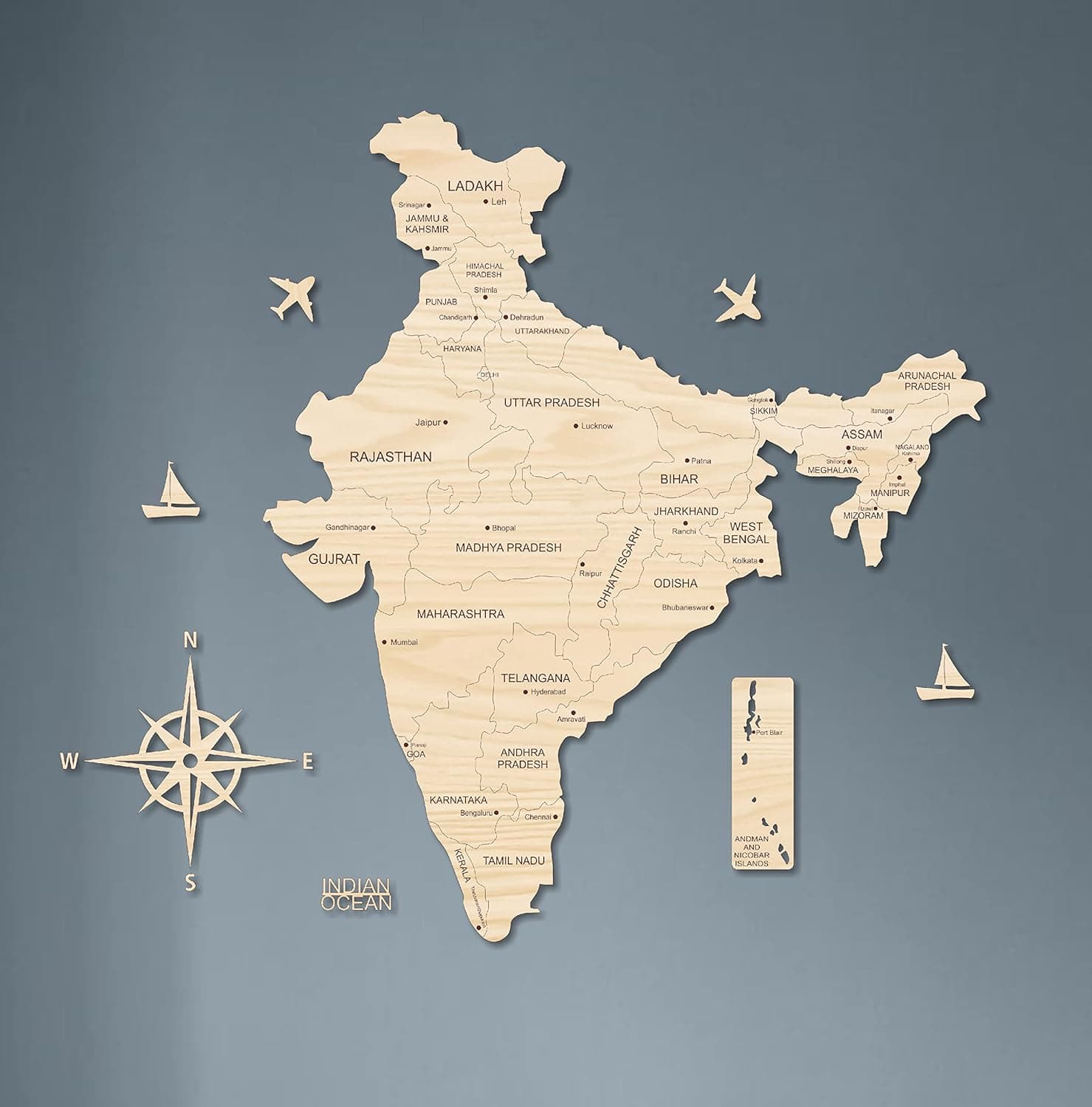 Map of India background